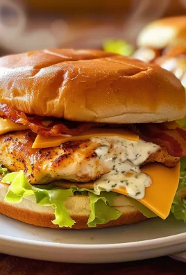 Blackened Chicken Bacon Ranch Sandwiches Recipe