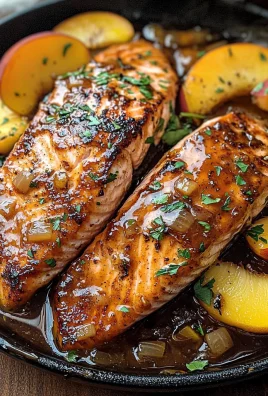 Bourbon Peach Roasted Salmon