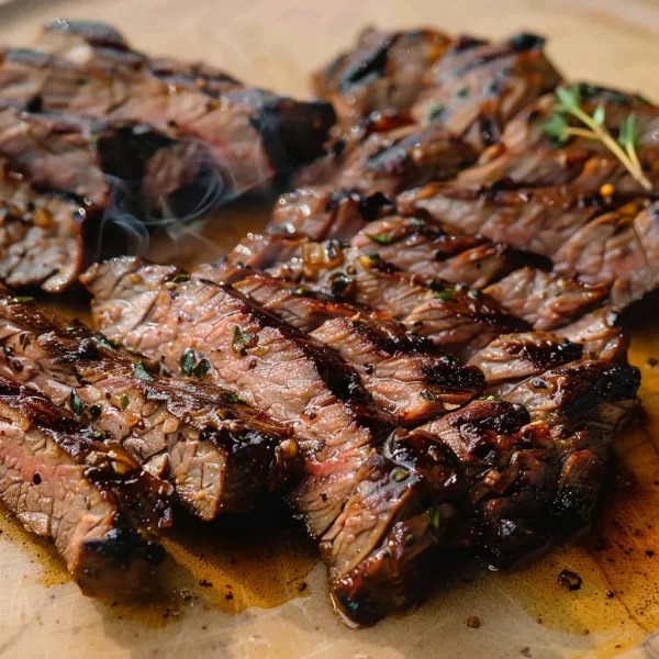 Charred and Juicy Marinated Skirt Steak
