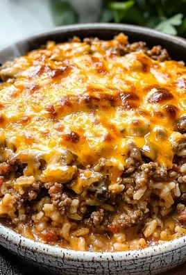 Cheesy Hamburger Rice Casserole