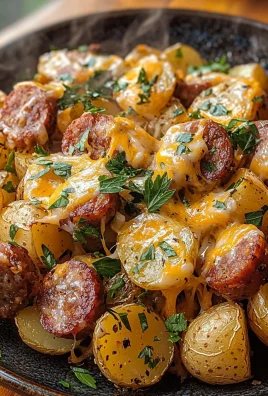Cheesy Ranch Potatoes and Smoked Sausage