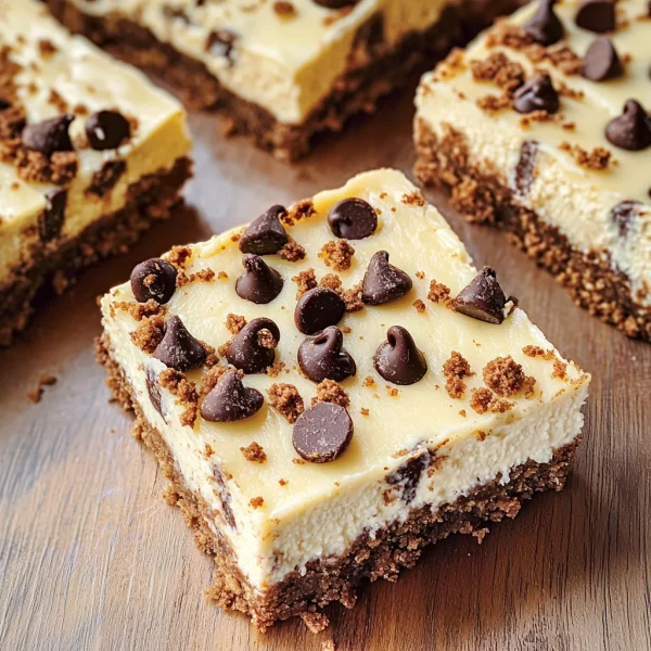Chocolate Chip Cookie Cheesecake Bars