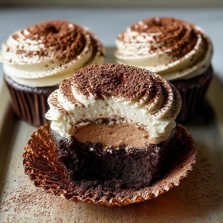 Chocolate Tiramisu Cupcakes