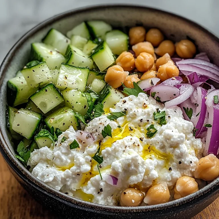 Cottage Cheese and Chickpea Salad: A Refreshing and Protein-Packed Delight