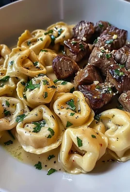 Cracked Garlic Steak Tortellini in Creamhouse Sauce Bliss