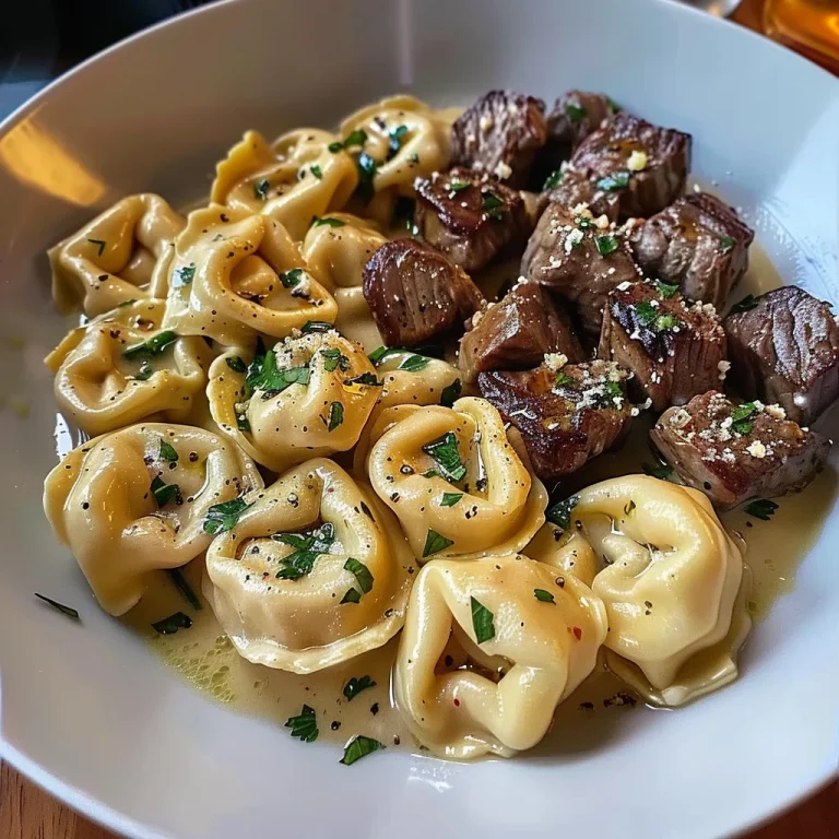 Cracked Garlic Steak Tortellini in Creamhouse Sauce Bliss