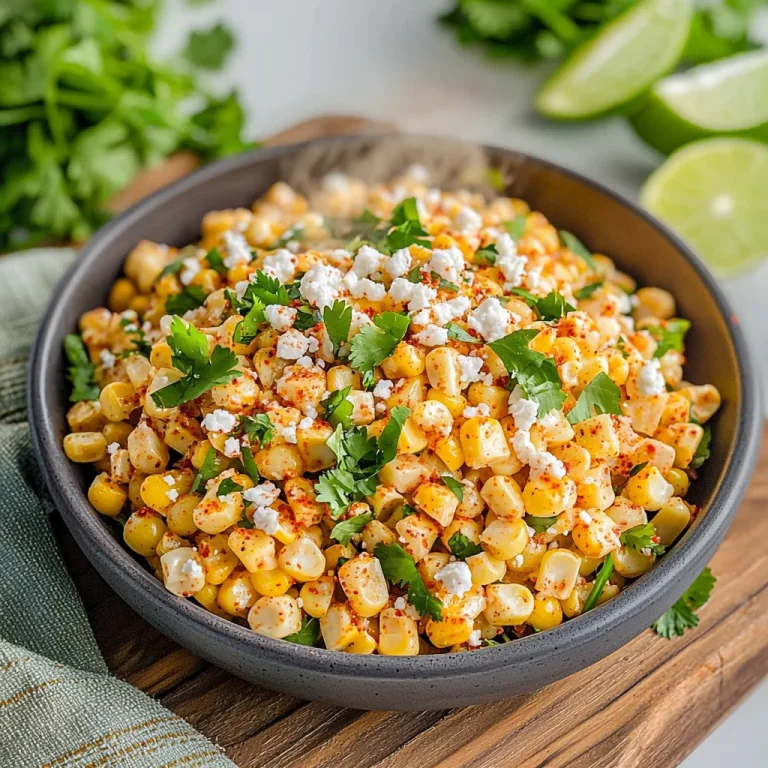 Creamy Mexican Street Corn Salad with a Kick