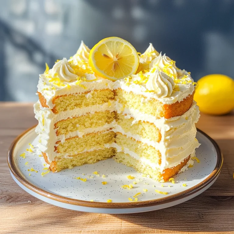 Easy Lemon Birthday Cake Recipe