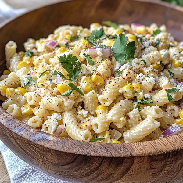 Elote Pasta Salad Recipe (Mexican Street Corn)