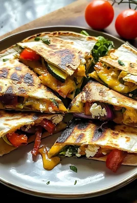 Grilled Mediterranean Veggie Quesadillas