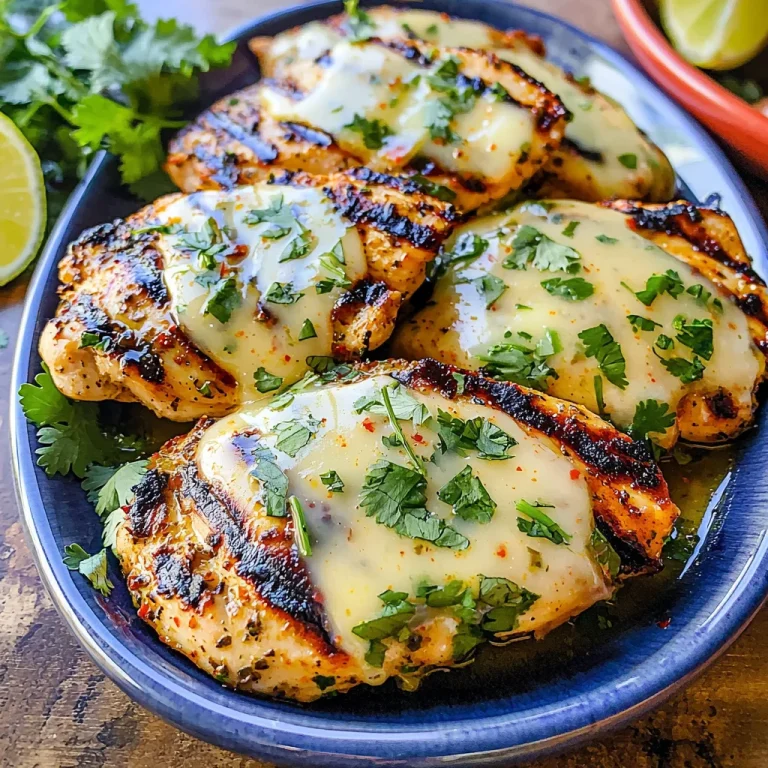 Grilled Salsa Verde Pepper Jack Chicken