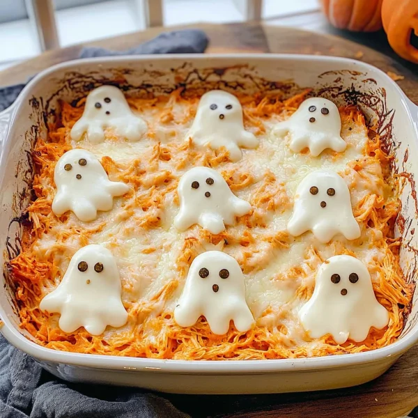 Halloween Buffalo Chicken Dip (Booffalo Dip)
