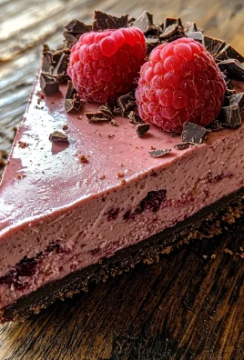 Indulge in Decadent Dark Chocolate Raspberry Cheesecake