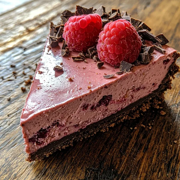 Indulge in Decadent Dark Chocolate Raspberry Cheesecake