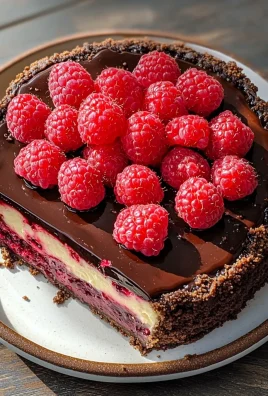 Indulge in Decadent Dark Chocolate Raspberry Cheesecake