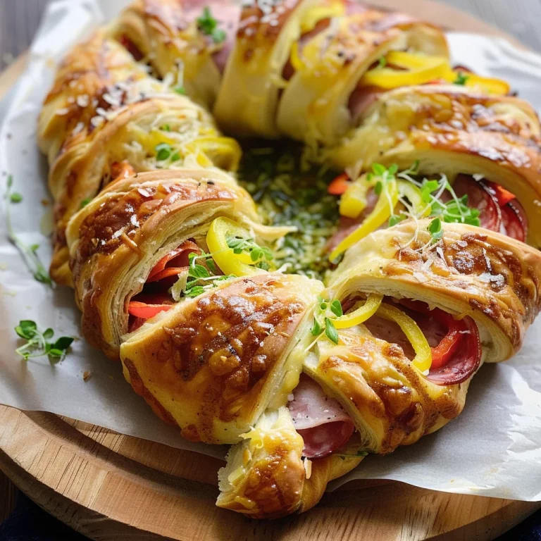 Italian Crescent Roll Sandwich Bake - Easy Party Favorite