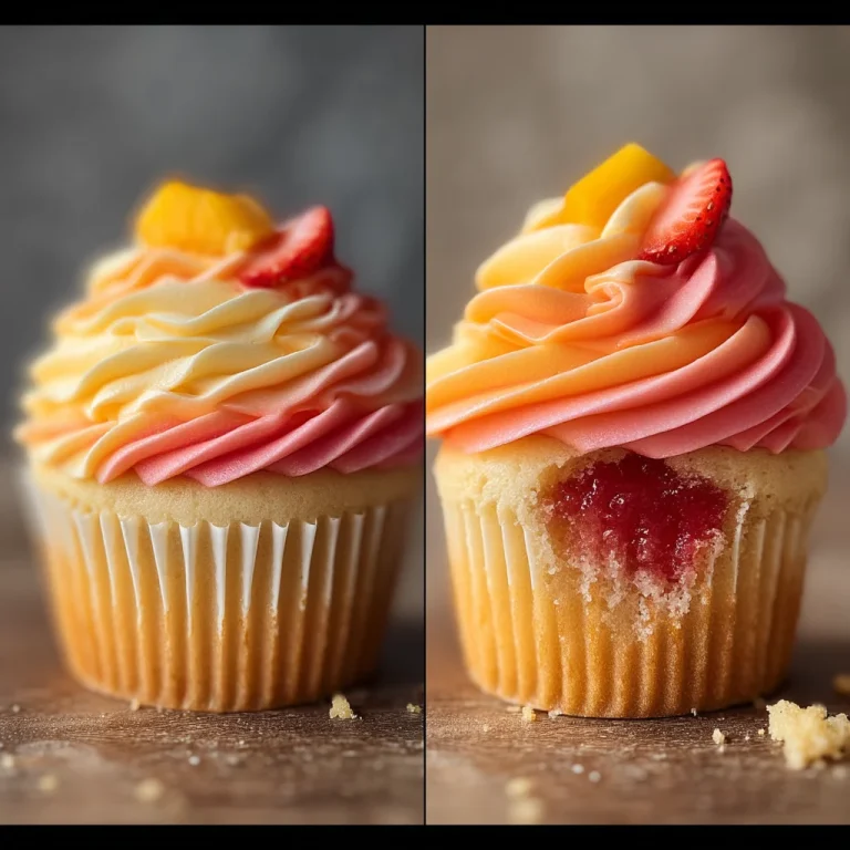 Mango Strawberry Sunset Cupcakes: A Delightful Recipe!