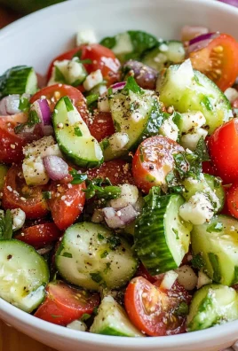 Mediterranean Tomato and Cucumber Salad