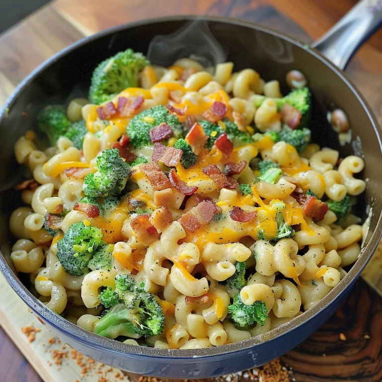 One-Pot Bacon Broccoli Mac and Cheese