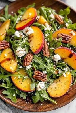 Peach Arugula Salad