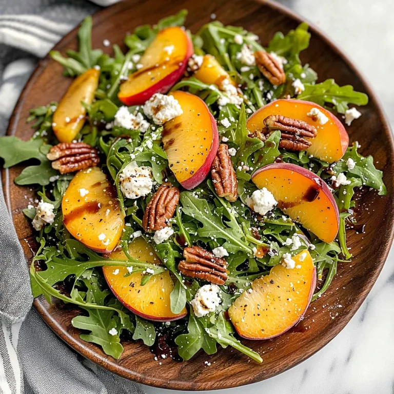 Peach Arugula Salad