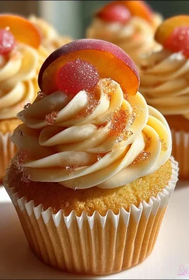 Peach Bellini Cupcakes
