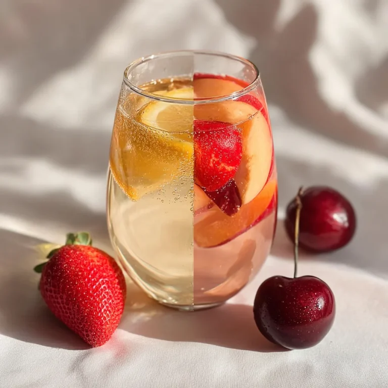 Peach Strawberry Cherry Summer Sangria