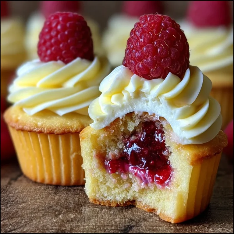 Raspberry Lemon Heaven Cupcakes