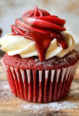 Red Velvet Molten Lava Cupcakes Recipe