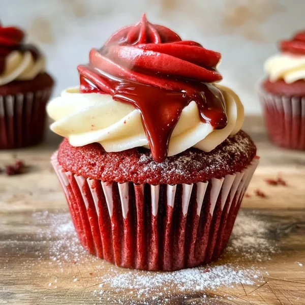 Red Velvet Molten Lava Cupcakes Recipe