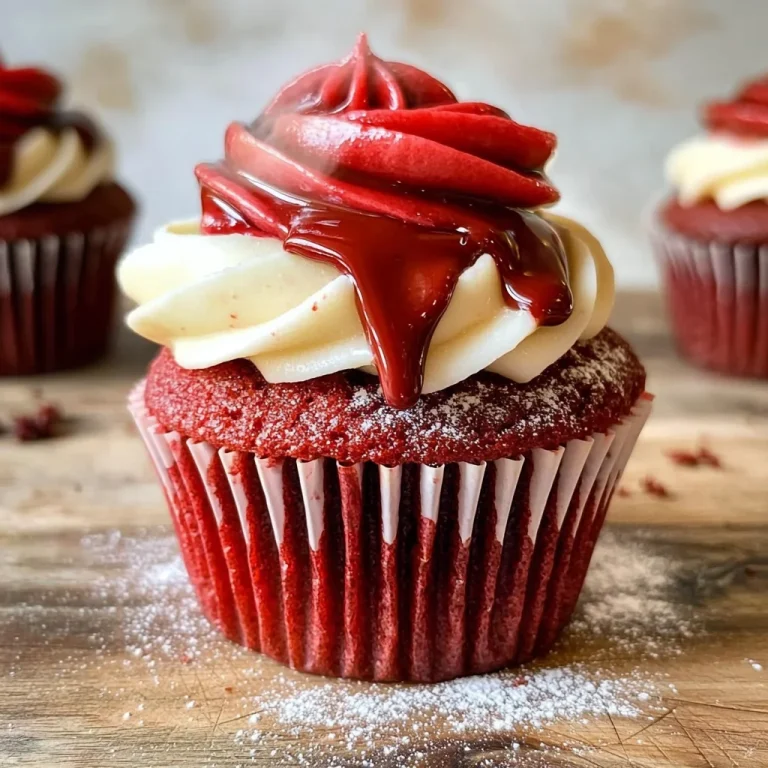 Red Velvet Molten Lava Cupcakes Recipe