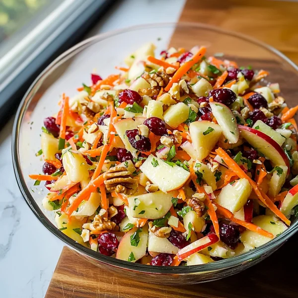 Refreshing Apple Cranberry Carrot Salad