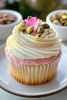 Rose and Pistachio Cupcakes: A Floral Delight
