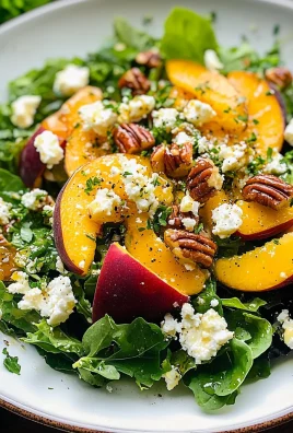 Simple Peach Feta Salad