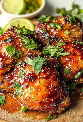 Sticky Sweet Chili Chicken Thighs in Air Fryer