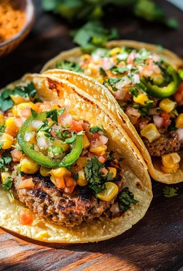 Street Corn Smash Burger Tacos