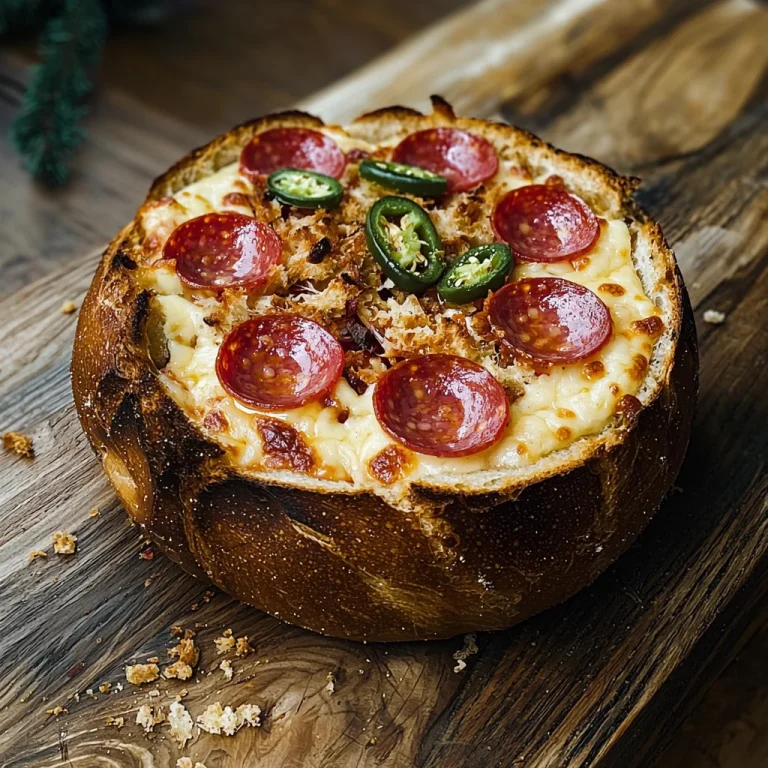 That's amore! cheesy BREAD BOWL PIZZA DIP!