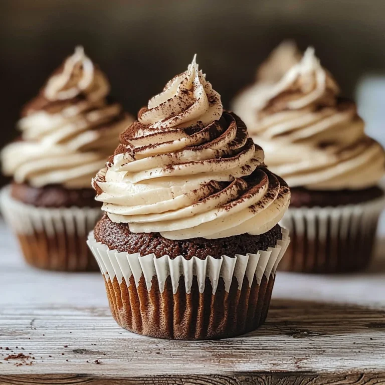 Tiramisu Cupcakes – Espresso-Infused, Creamy Frosting