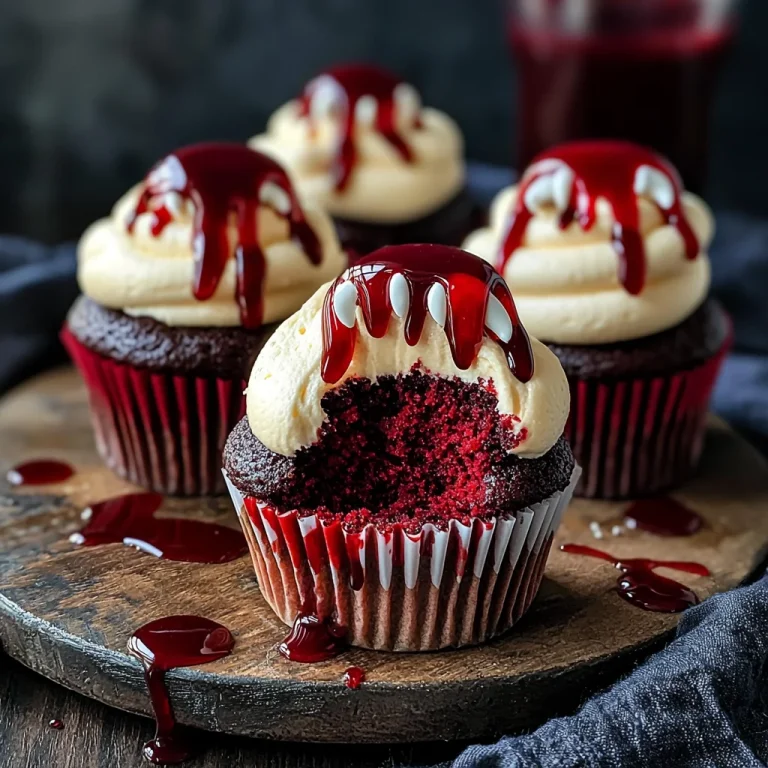 Vampire Bite Halloween Cupcakes: A Spooky Delight with a Deliciously Sinister Twist