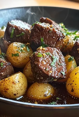 Garlic Butter Beef Bites with Potatoes