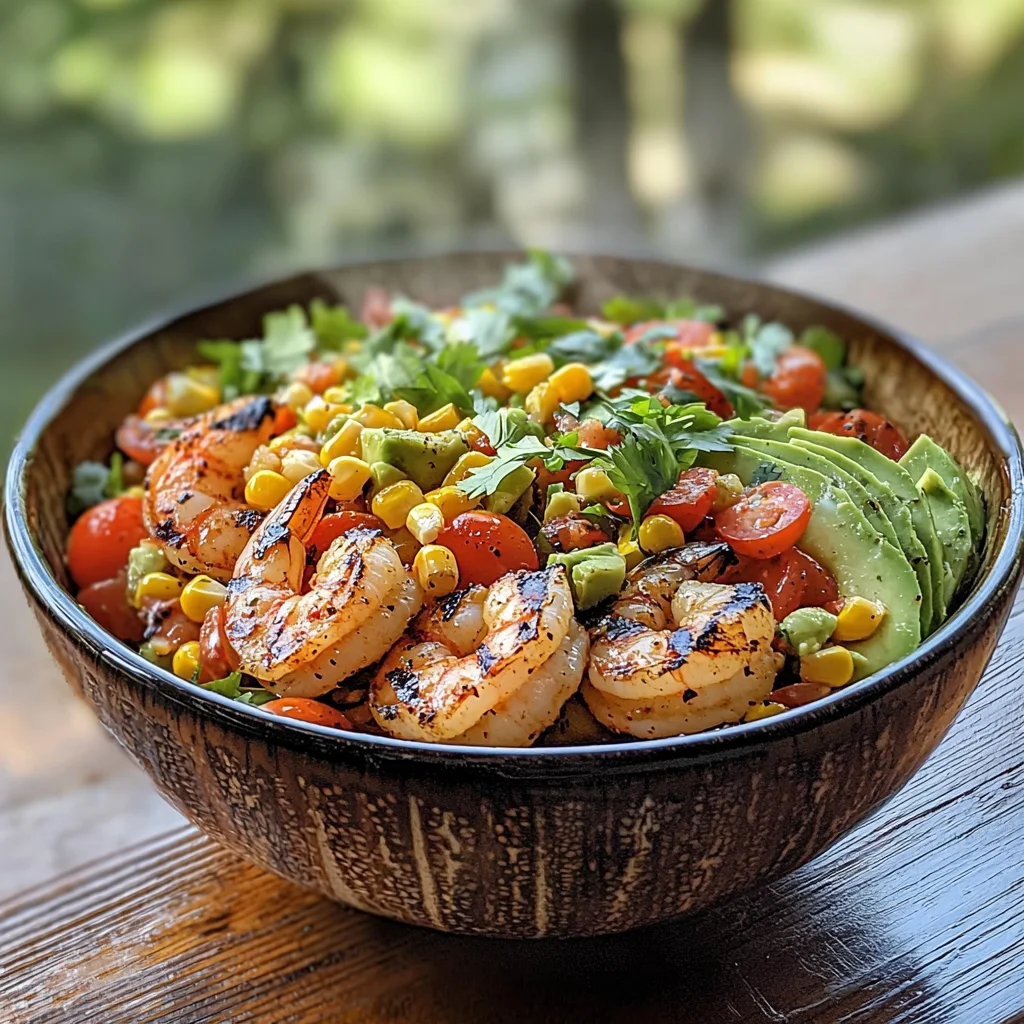 Grilled Shrimp Bowl with Avocado, Corn Salsa & Creamy Garlic Sauce: An Incredible 7-Ingredient Recipe image 2