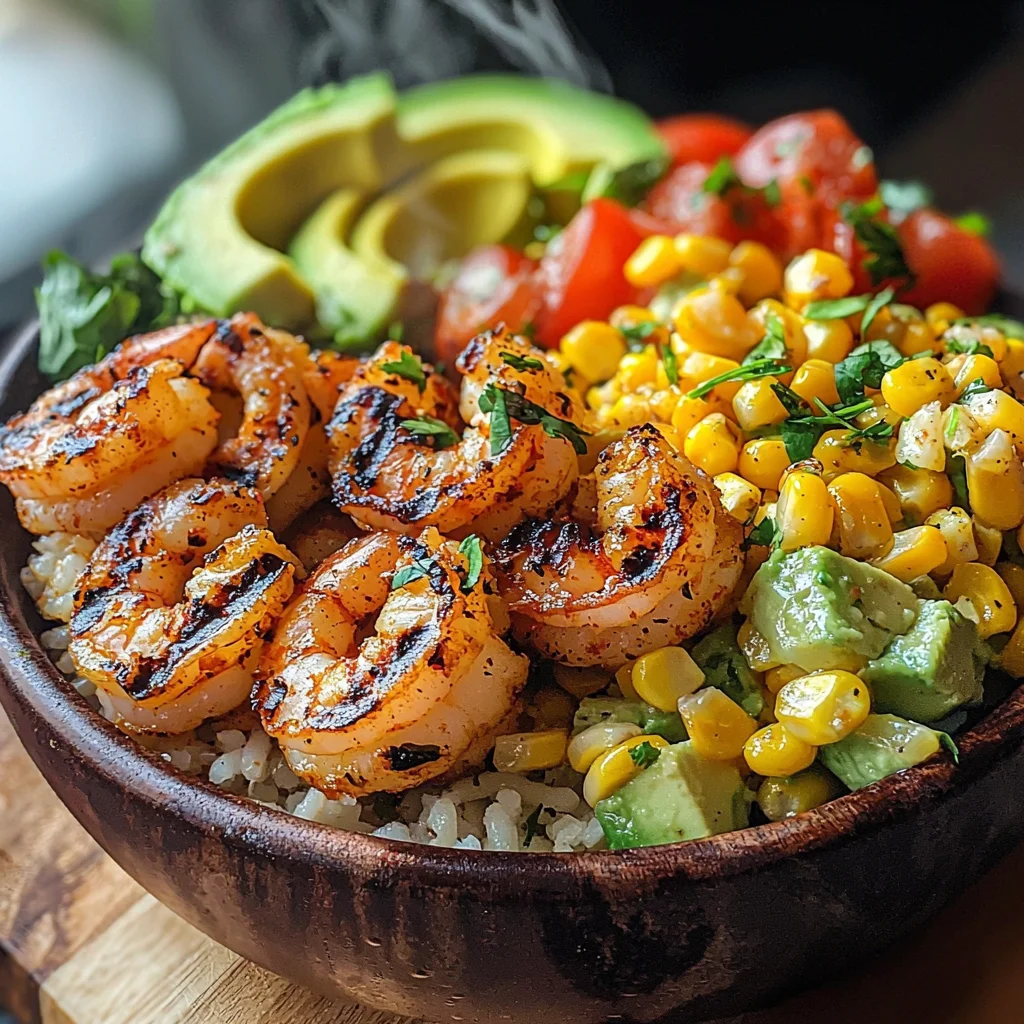 Grilled Shrimp Bowl with Avocado, Corn Salsa & Creamy Garlic Sauce: An Incredible 7-Ingredient Recipe image 3